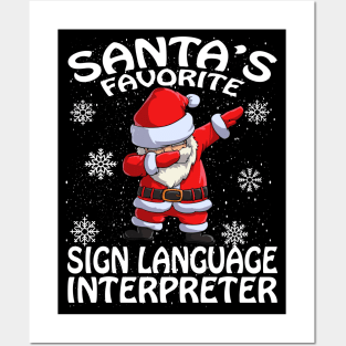 Santas Favorite Sign Language Interpreter Christma Posters and Art